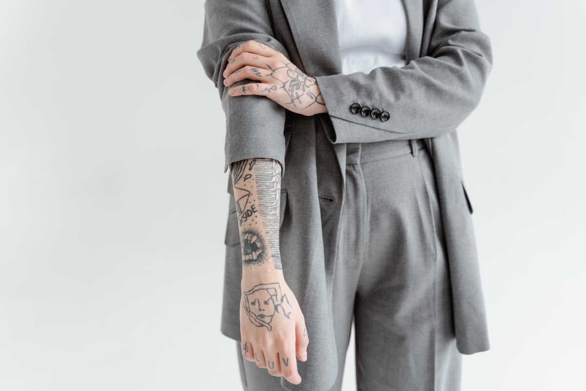 A Person with Arm Tattoo